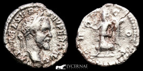 Septimius Severus Silver Quinarius 1.38 g., 14 mm. Rome 208 A.D. Good very fine