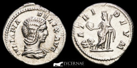 Julia Domna 193-211 A.D. Silver Denarius 3.35 g. 19.50 mm. Rome 211/7 AD EF.