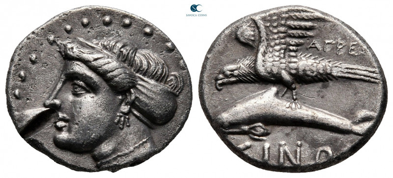 Paphlagonia. Sinope circa 330-300 BC. Agreos-, magistrate
Drachm AR

18 mm, 4...