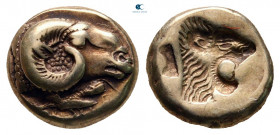 Lesbos. Mytilene circa 521-478 BC. Sixth Stater or Hekte EL