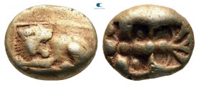 Ionia. Miletos  circa 600-546 BC. Sixth Stater or Hekte EL