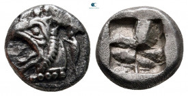 Ionia. Phokaia  circa 625-522 BC. Diobol AR