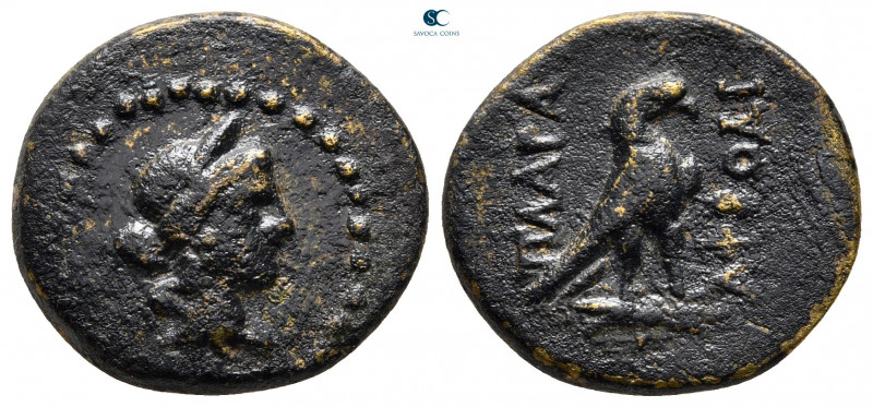 Caria. Aphrodisias Plarasa circa 100-40 BC. 
Bronze Æ

19 mm, 3,64 g

Diade...