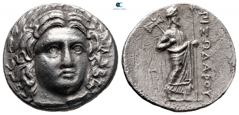 Satraps of Caria. Halikarnassos. Pixodaros 341-336 BC. 
Didrachm AR

21 mm, 6...