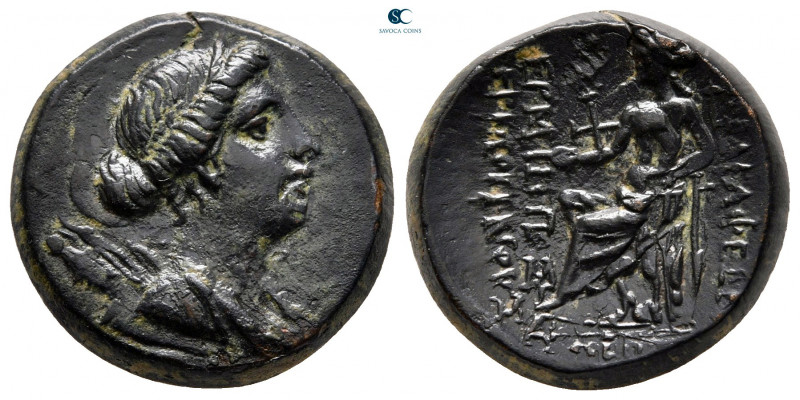 Lydia. Philadelphia circa 200-1 BC. Hermippos, son of Hermogenes, archiereus
Br...