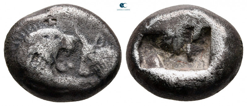 Kings of Lydia. Sardeis. Kroisos 560-546 BC. 
Siglos AR

16 mm, 5,27 g

Con...