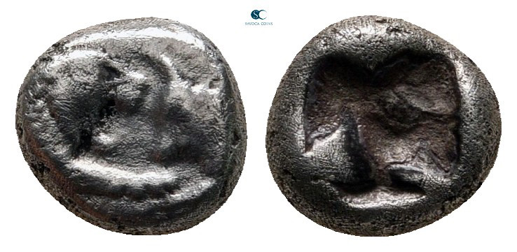 Kings of Lydia. Sardeis. Kroisos 560-546 BC. 
1/12 Siglos AR

8 mm, 0,80 g
...