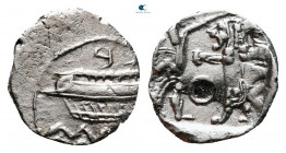 Phoenicia. Sidon. Time of Baalshallim II 401-366 BC. 1/16 Shekel AR