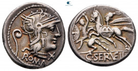 C. Servilius Vatia 127 BC. Rome. Denarius AR
