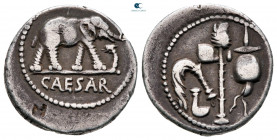 Julius Caesar 49-48 BC. Military mint travelling with Caesar. Denarius AR