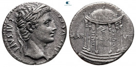 Augustus 27 BC-AD 14. Colonia Patricia (?). Denarius AR