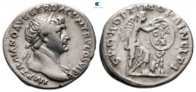 Trajan AD 98-117. Struck AD 111. Rome. Denarius AR