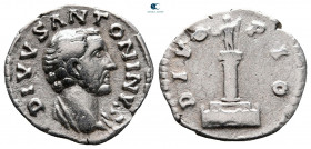 Divus Antoninus Pius after AD 161. Struck under Marcus Aurelius. Rome, AD 161-162. Rome. Denarius AR