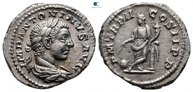Elagabal AD 218-222. Rome
Denarius AR

20 mm, 3,56 g

IMP ANTONINVS AVG, la...