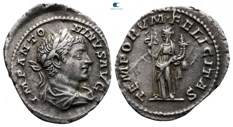 Elagabal AD 218-222. Rome
Denarius AR

21 mm, 2,62 g

IMP ANTONINVS AVG, la...