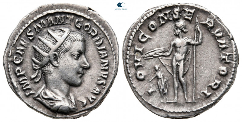 Gordian III AD 238-244. Rome
Antoninianus AR

22 mm, 4,68 g

IMP CAES M ANT...