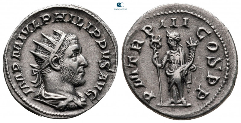 Philip I Arab AD 244-249. Rome
Antoninianus AR

22 mm, 3,99 g

IMP M IVL PH...