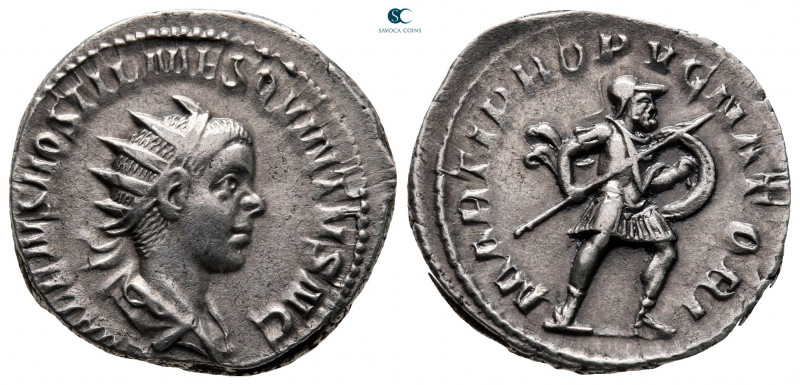 Hostilian, as Caesar AD 250-251. Rome
Antoninianus AR

22 mm, 5,03 g

[C VA...