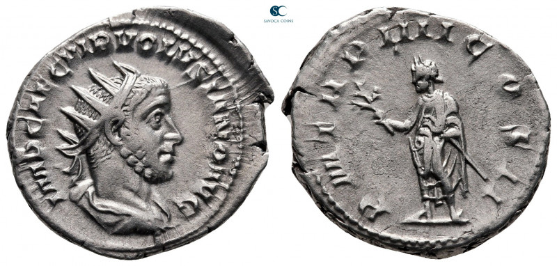 Volusian AD 251-253. Rome
Antoninianus AR

23 mm, 3,82 g

IMP CAE C VIB VOL...