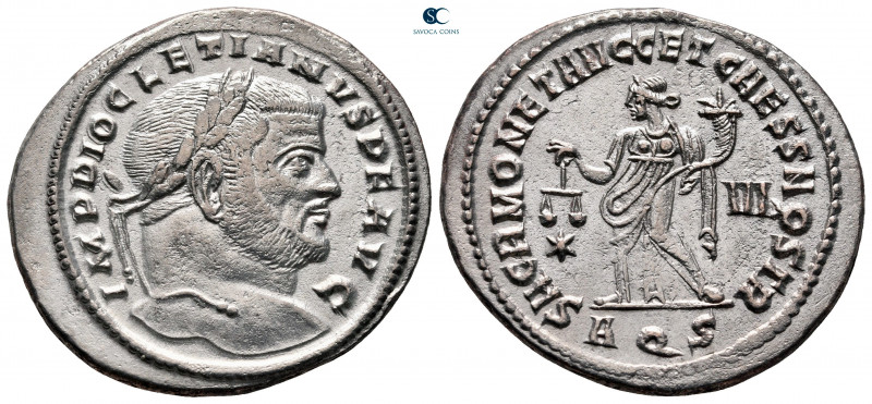 Diocletian AD 284-305. Aquileia
Follis Æ

31 mm, 9,45 g

IMP DIOCLETIANVS P...
