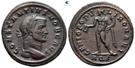 Constantius I Chlorus, as Caesar AD 293-305. Aquileia. Follis Æ