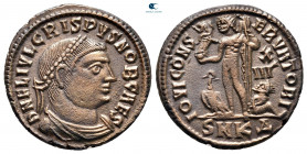 Crispus, as Caesar AD 316-326. Cyzicus. Follis Æ