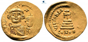Heraclius with Heraclius Constantine AD 610-641. Constantinople. Solidus AV