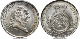 Bavaria. Karl Theodor Taler 1782-AS MS65 NGC, KM560.3, Dav-1959. Presently the only second certified example of the date at NGC, this gem sparkles wit...