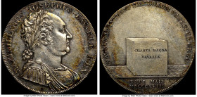 Bavaria. Maximilian I Joseph "Constitution" Taler 1818 AU58 NGC, Munich mint, KM708. Mintage: 40,000. Commemorating the granting of the Bavarian Const...