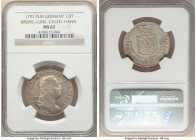 Brunswick-Lüneburg-Calenberg-Hannover. George III of England 1/3 Taler 1797-PLM MS62 NGC, Clausthal mint, KM391.2, Welter-2824. Far better-preserved t...