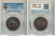 Hannover. George IV of England 16 Gute Groschen 1820 AU53 PCGS, Hannover mint, KM124. Gently handled, proving well-defined devices and a dark patina. ...