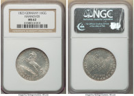 Hannover. George IV of England 16 Gute Groschen 1823 MS62 NGC, KM138. Crisp and lustrous, mostly untoned. 

HID09801242017

© 2022 Heritage Auctions |...
