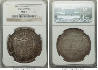 Hesse-Cassel. Wilhelm II & Friedrich Wilhelm 2 Taler 1843 AU53 NGC, KM600. Lightly circulated, proving well-defined peripheries with shades of luster....