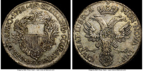 Lübeck. Free City Taler (48 Schilling) 1752-JJJ XF45 NGC, KM168.4. With only a few deposits visible over the surfaces, but otherwise rather attractive...
