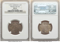 Prussia. Friedrich II 1/6 Taler 1752-A MS62 NGC, Berlin mint, KM252. 

HID09801242017

© 2022 Heritage Auctions | All Rights Reserved