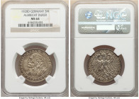 Weimar Republic "Dürer" 3 Mark 1928-D MS64 NGC, Munich mint, KM58. Visually stimulating and struck to celebrate the 400th anniversary of the death of ...