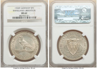Weimar Republic "Rhineland" 5 Mark 1930-F MS62 NGC, Stuttgart mint, KM71. 

HID09801242017

© 2022 Heritage Auctions | All Rights Reserved