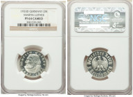 Third Reich Proof "Martin Luther" 2 Mark 1933-D PR64 Cameo NGC, Munich mint, KM79. Commemorating the 450th anniversary of the birth of Martin Luther. ...