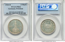 Third Reich Proof 5 Mark 1934-D PR62 PCGS, KM82. Sought-after in Proof, showing glossy fields. 

HID09801242017

© 2022 Heritage Auctions | All Rights...