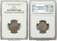 Federal Republic Proof Mark 1958-D PR65 NGC, Munich mint, KM110. Attractively preserved with a mixture of iridescent tone over both the obverse and re...