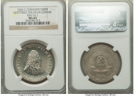 Democratic Republic 20 Mark 1966 MS64 NGC, KM16.1. Anniversary of the death of Leibniz. Near-gem surfaces with a light tone. 

HID09801242017

© 2022 ...