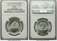 Democratic Republic 20 Mark 1969 MS66 NGC, KM25. Scintillating lustrous peripheries. 

HID09801242017

© 2022 Heritage Auctions | All Rights Reserved