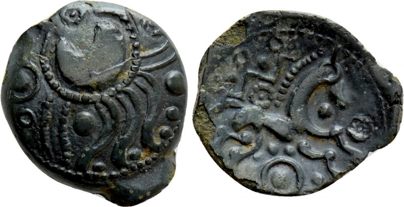 WESTERN EUROPE. Northwest Gaul. Aulerci Eburovices. Ae (Circa 50-30 BC). 

Obv...