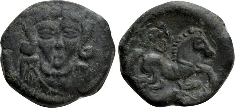 WESTERN EUROPE. Northwest Gaul. Lexovii. Ae (Circa 100-50 BC).

Obv: Facing bu...
