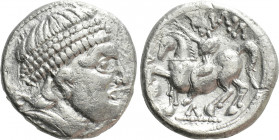 EASTERN EUROPE. Imitations of Philip II of Macedon (2nd century BC). Tetradrachm. "Philippsreiter" type