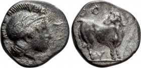 LUCANIA. Thourioi. Diobol (Circa 400-375 BC)