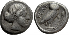LUCANIA. Velia. Drachm (Circa 465-440 BC)