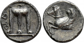 BRUTTIUM. Kroton. Diobol (Circa 525-425 BC)
