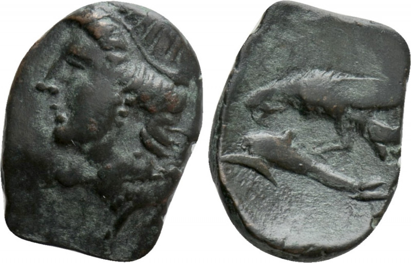 SKYTHIA. Olbia. Ae (Circa 380-360 BC). 

Obv: Head of Demeter left.
Rev: Eagl...