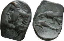 SKYTHIA. Olbia. Ae (Circa 380-360 BC)
